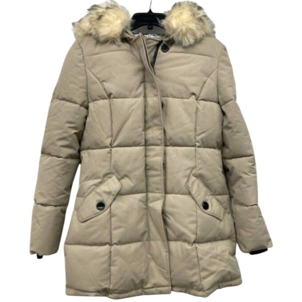 MOLEMSX Mountain Pioneers Women's Medium Beige Puffer Coat NWOT